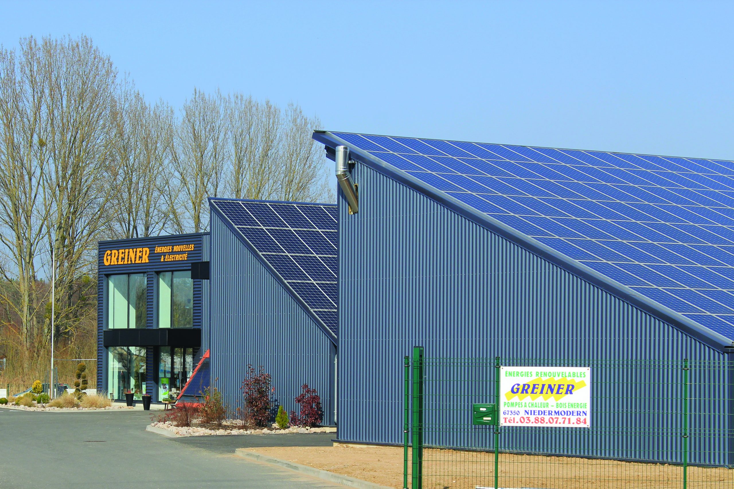 Siège social et show room de l'entreprise GREIENR ENERGIES à Niedermodern dans le 67 en ALSACE