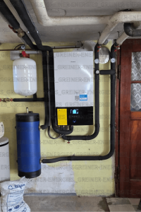 Photos de réalisation d'un chantier par l'entreprie GREINER ENERGIE spécialiste chauffagiste et electricité photovoltaïque