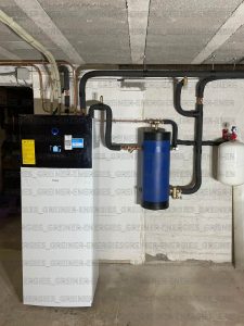 Installation pompe à chaleur et réseaux de radiateurs à Dannelbourg 57820