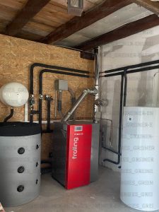Installation d'une chaudière à granumés à Reinhardmunster 67440