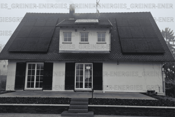 Photos de réalisation d'un chantier par l'entreprie GREINER ENERGIE spécialiste chauffagiste et electricité photovoltaïque